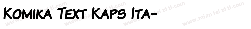 Komika Text Kaps Ita字体转换